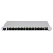 Ubiquiti UniFi USW-48-POE network switch Managed L2 Gigabit Ethernet (10/100/1000) Power over Ethernet (PoE) 1U Stainless steel