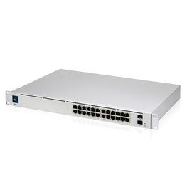Ubiquiti UniFi Pro 24-Port PoE Managed L2/L3 Gigabit Ethernet (10/100/1000) Power over Ethernet (PoE) 1U Silver